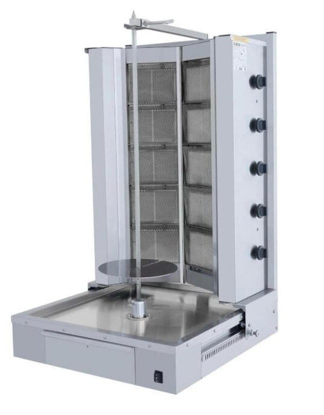 Gas Vertical Shawarma / Gyro / Doner Broiler with 10 Burners Bottom Motor - DMVG 110