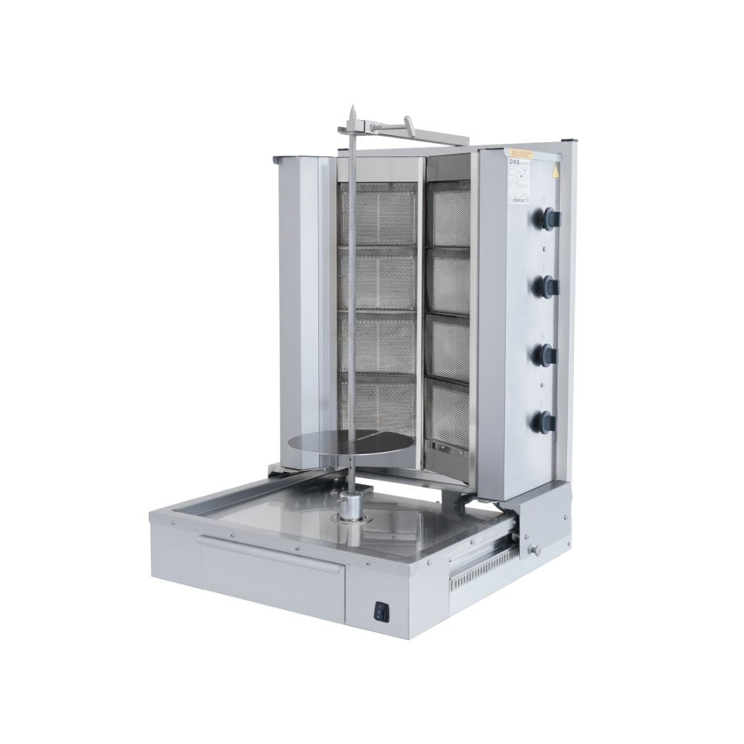Gas Vertical Shawarma / Gyro / Doner Broiler with 8 Burners Upper Motor - DMVG 108